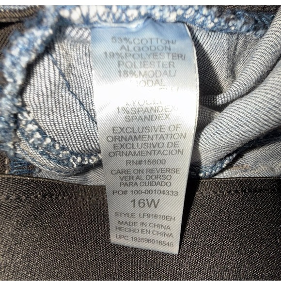 WIT & WISDOM ‘Ab’Solution Sophie Ankle Skinny Jeans - 16W Dark Navy - Picture 10 of 14